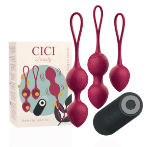Cici Beauty - REMOTE Control SILICONE VIBRATING KEGEL BAllS SET
