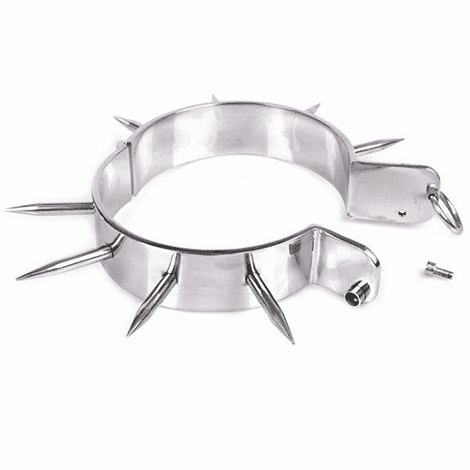 Metal Hard BDSM Slave Collar with Sharp Studs Metal Hard BDSM Slave Collar with Sharp Studs