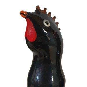 Condomerie - UniqUE HAND-PAINTED CONDOMS Black ROOSTER DESIGN