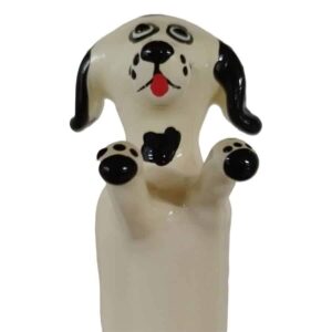 Handpainted Condoms by Condomerie Happy White Dog XL