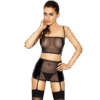 Sayla Black L/XL Women's Lingerie Set