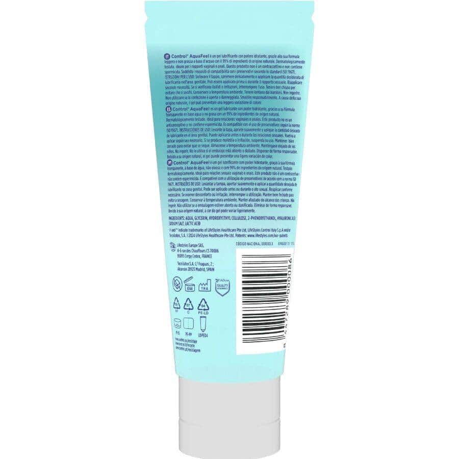 Control - LUBRIFICANTE AquaFEEL 80 ML COM ÁCIDO HIALURÔNICO Control - LUBRIFICANTE AquaFEEL 80 ML COM ÁCIDO HIALURÔNICO