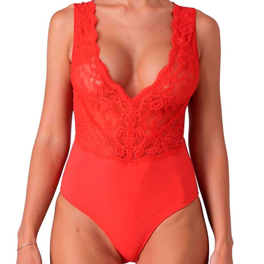 S/M Red Lace Bodysuit S/M Red Lace Bodysuit