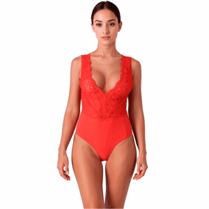 S/M Red Lace Bodysuit