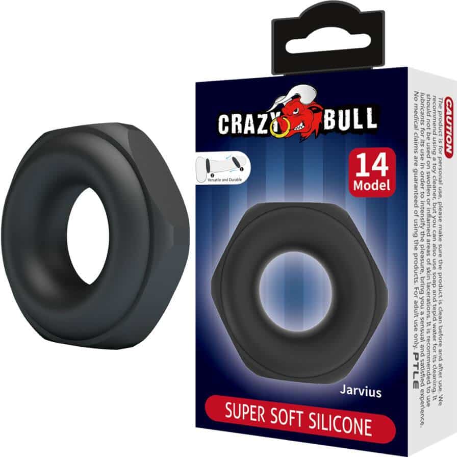 Crazy Bull Silicone Cock Ring Jarvius Model 14