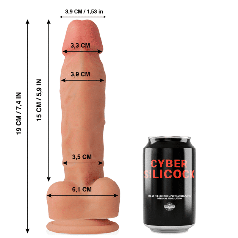 Cyber Silicock Oliver Vibrador Realista 19cm Cyber Silicock Oliver Vibrador Realista 19cm