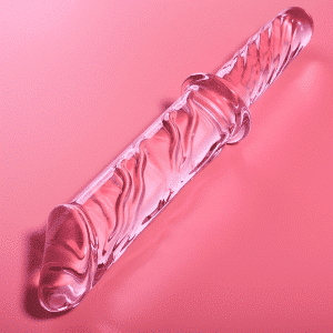IBIZA Nebula Series - MODEL 24 Pink BOROSILICATE GLASS DILDO 28.5 CM