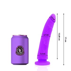 Deltaclub Lilac Dildo 17cm Medical Grade Silicone