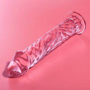MODEL 12 Pink BOROSILICATE GLASS DILDO - Nebula Series By Ibiza 17 CM