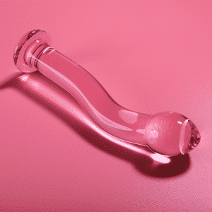 IBIZA Nebula Series - 18 MODEL Pink BOROSILICATE GLASS DILDO 18.5 CM