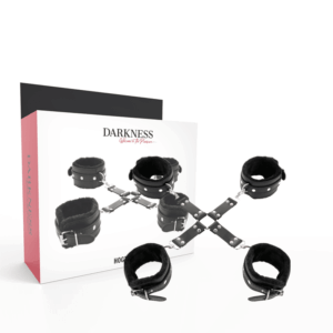 Darkness Black Leather Hand & Foot Restraints