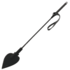 Darkness Chicote de Silicone Preto com Ponta de Couro