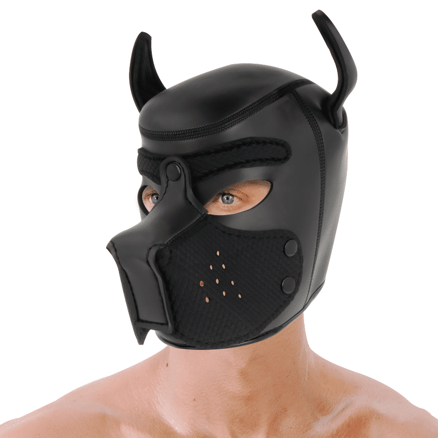 Darkness Neoprene Pet Mask with Detachable Muzzle Darkness Neoprene Pet Mask with Detachable Muzzle