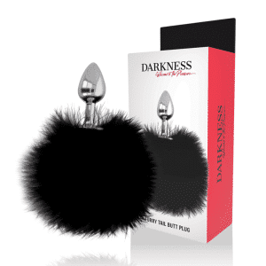 Darkness Anal Plug with Flexible Black Tail