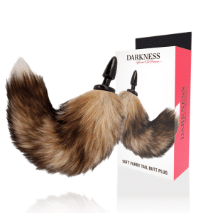 Darkness - Silicone Anal Plug with 10cm Natural Tail