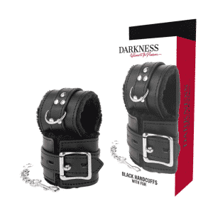 Darkness Black Leatherette BDSM Cuffs