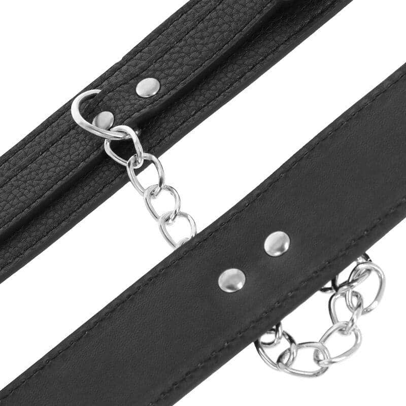 Darkness Adjustable Black Leather Bondage Cuffs Darkness Adjustable Black Leather Bondage Cuffs