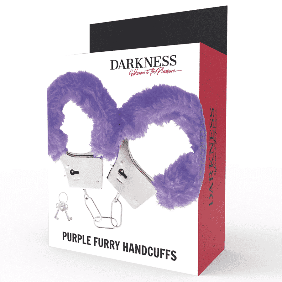 Darkness - Punhos Metálicos Forrados Lilás Darkness - Punhos Metálicos Forrados Lilás
