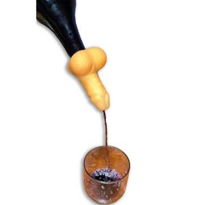 Golden Wine Pourer Penis Shape