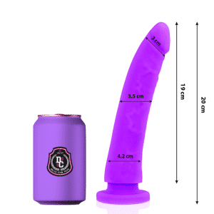 Deltaclub - MedicaL SILICONE LILAC DILDO 20 CM -O- 4 CM