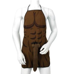 Diablo Picante - Muscular Torso Apron with 3D Penis Detail