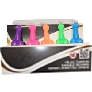 Diablo Picante - SET OF 5 COLORFUL PENIS-SHAPED CANDLES