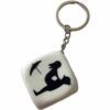 Diablo Picante White Dice Keychain Toy