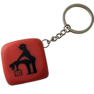 Diablo Picante Red Dice Keychain Figure