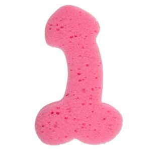 Diablo Picante Pink Penis Shaped Bath Sponge