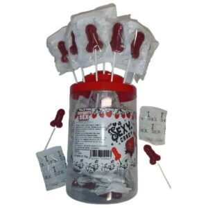Diablo Picante Strawberry & Cherry Penis Lollipops