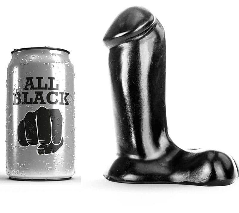 All Black Realistic Dildo Toy