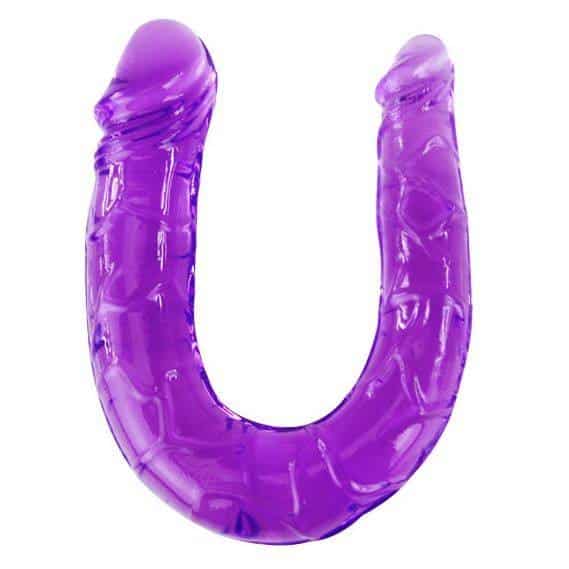 Lilac Double Headed Jelly Dildo Baile