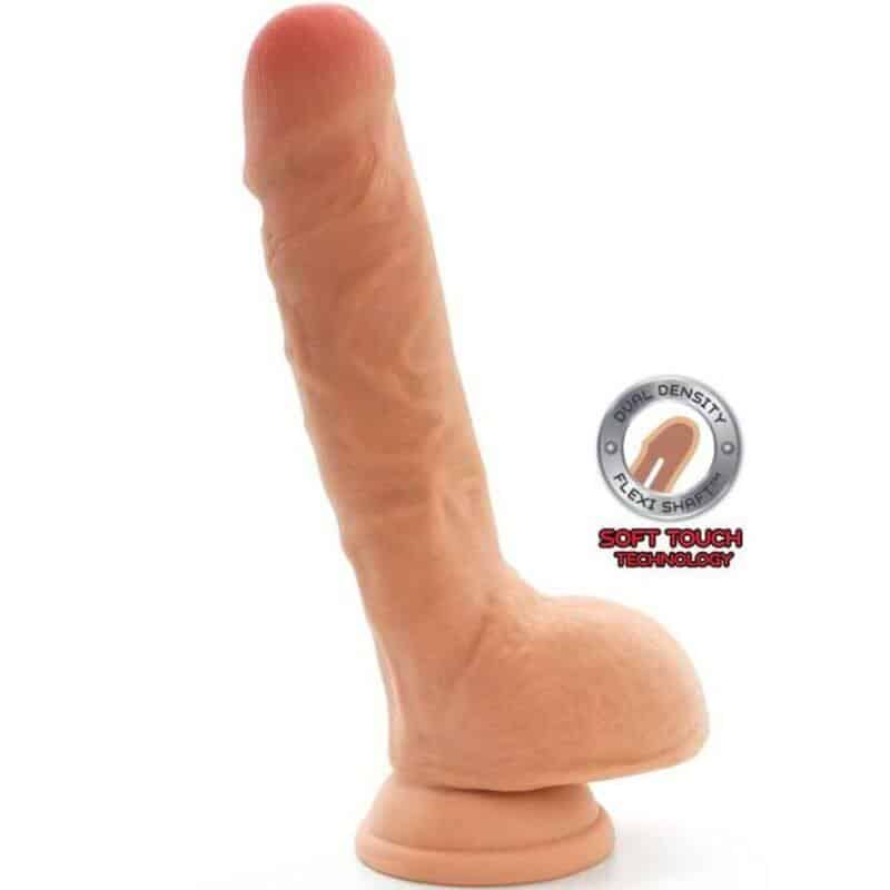 Dual Density Balls Dildo 18cm