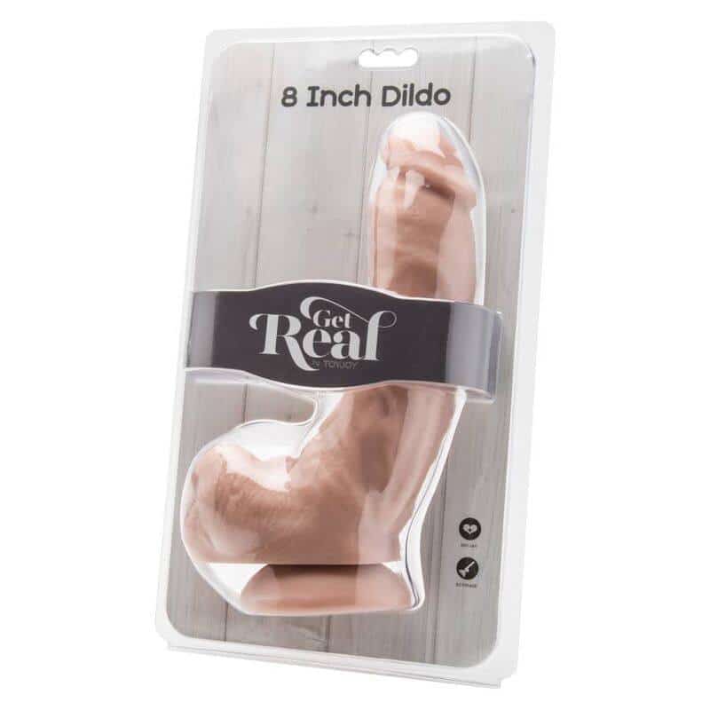 Dildo Realista 20,5cm com Bolinhas Dildo Realista 20,5cm com Bolinhas