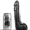Soft Black 20cm Realistic Dildo Toy