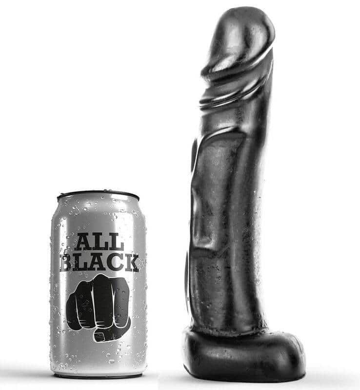 Black Silicone Dildo 22cm