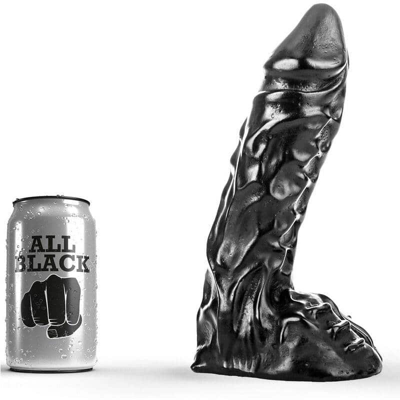 23cm Black Veined Dildo Toy