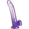 King Cock Purple Testicle Dildo 20.3cm
