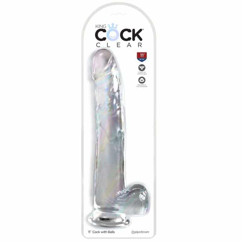 King Cock Transparent Testicle Dildo King Cock Transparent Testicle Dildo