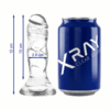 Dildo Transparente X Ray 12cm