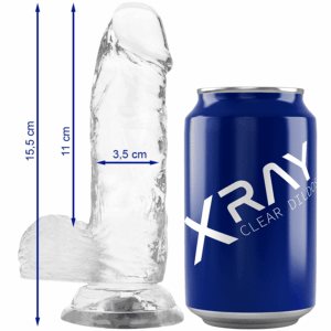 Dildo Transparente X Ray 15.5cm