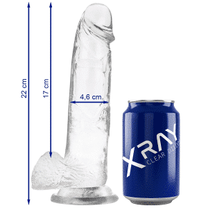 Dildo transparente X Ray 22cm