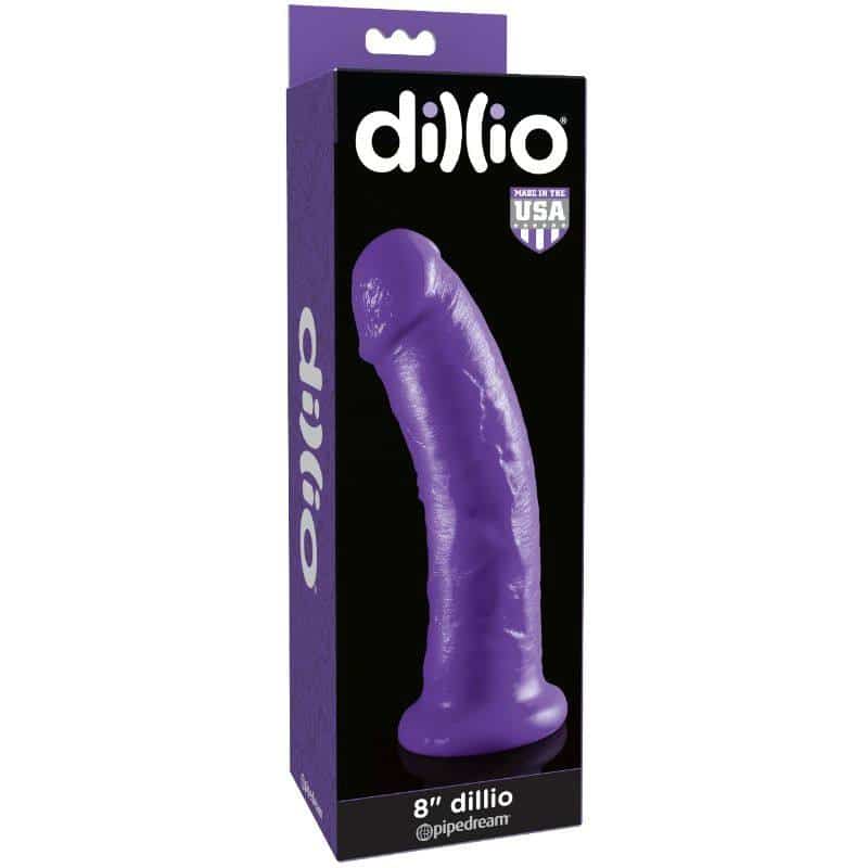 Dillio - VIOLET DILDO 20.32 CM WITH SUCTION BASE Dillio - VIOLET DILDO 20.32 CM WITH SUCTION BASE