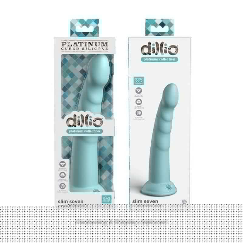 Dillio Green Slim Seven 17,78cm Vibrator Dillio Green Slim Seven 17,78cm Vibrator