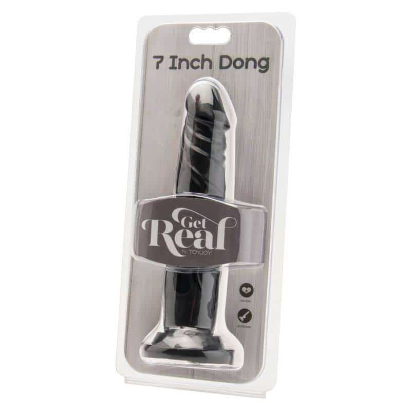 Black 18cm Dildo by Get Real Black 18cm Dildo by Get Real