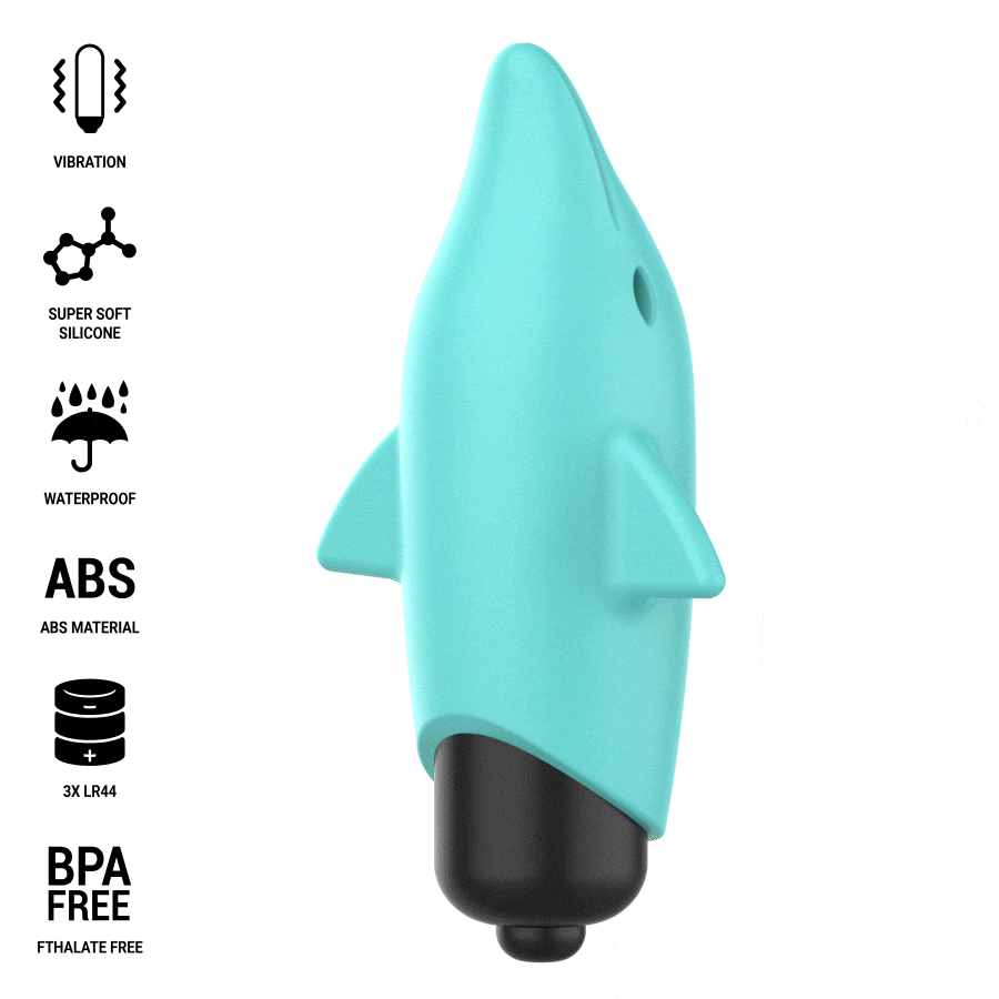 ECHO - BLUE DOLPHIN VIBRATING BULLET 8 X 4.7 CM ECHO - BLUE DOLPHIN VIBRATING BULLET 8 X 4.7 CM