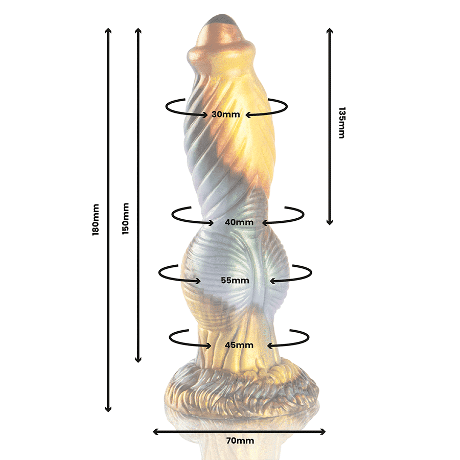 Dildo Epic Phoenix con Control Remoto y Silicón Dildo Epic Phoenix con Control Remoto y Silicón