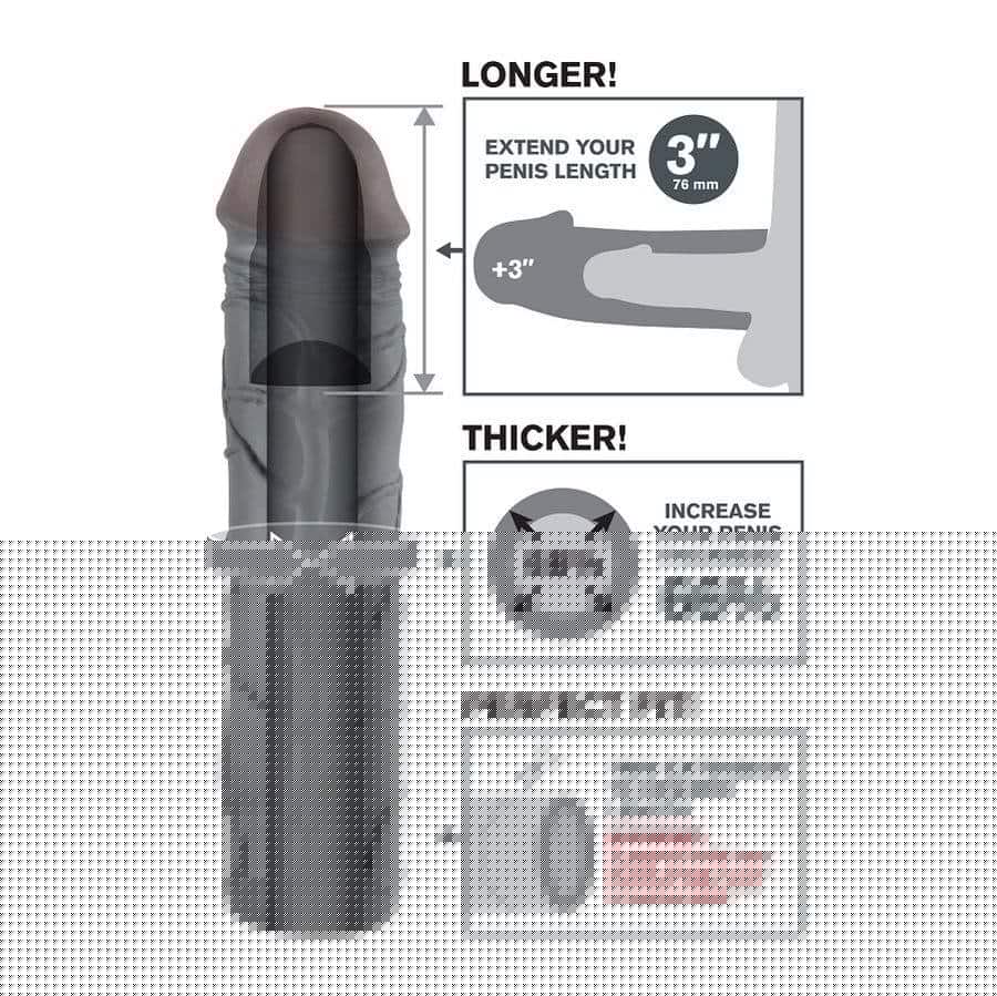 Fantasy X- TENSIONS MEGA 3 Black Penis Extender Fantasy X- TENSIONS MEGA 3 Black Penis Extender