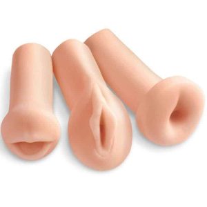 Extreme Toyz - KIT COM 3 MASTURBADORES DE FUROS DIVERSOS