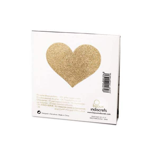Golden Heart Nipple Covers by Bijoux Flash Golden Heart Nipple Covers by Bijoux Flash